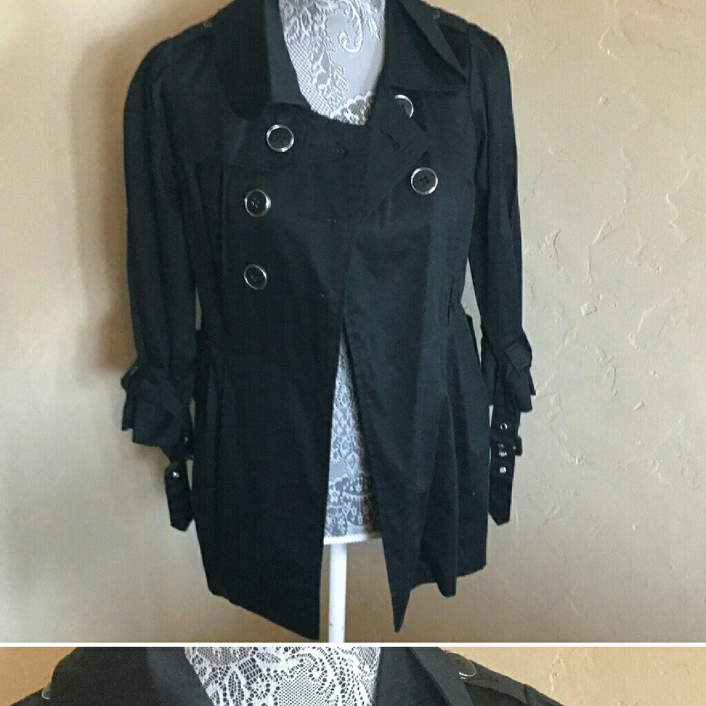Black trench coat